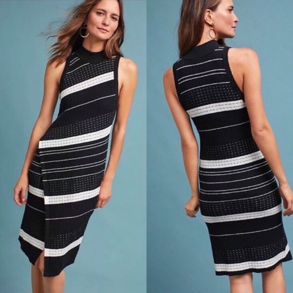 Anthropologie Dresses & Skirts - Anthropologie MOTH Knit Striped Bodycon Dress
